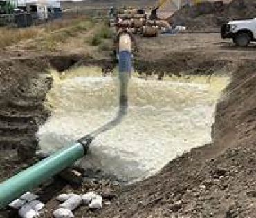 PHOTO #5 PHOTO PIPELINE STABILIZAITON FOAM on HILLSIDE PHOTO #5 PHOTO PIPELINE STABILIZAITON FOAM on HILLSIDE